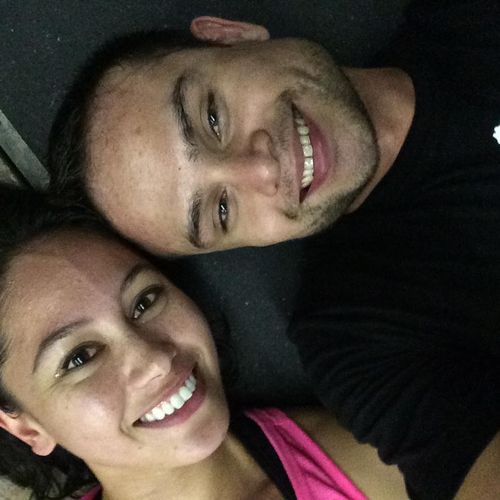 Nicole and Tom after a awesome workout!