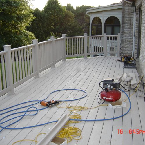 replacing rotten deck , md