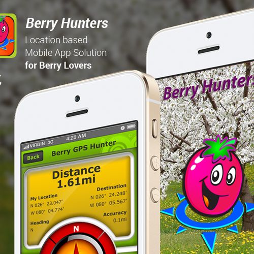 Berry Hunter App: Location Based iOS App connectin