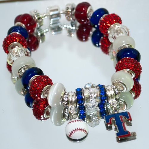 Texas Rangers Charm Bracelet