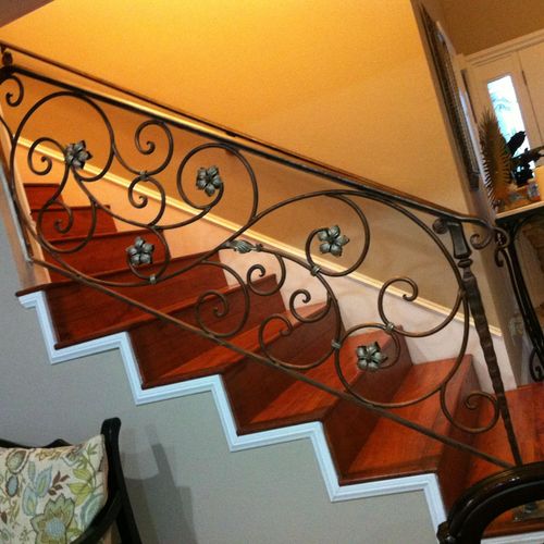 Custom stair case railing.