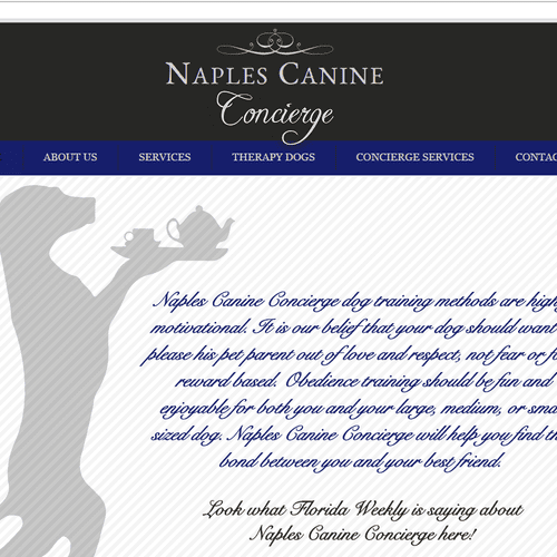 This website was done for a Naples based high-end 