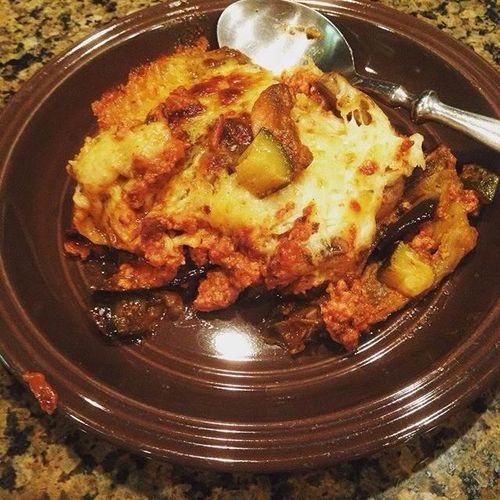 ground turkey eggplant lasagna! gluten free!