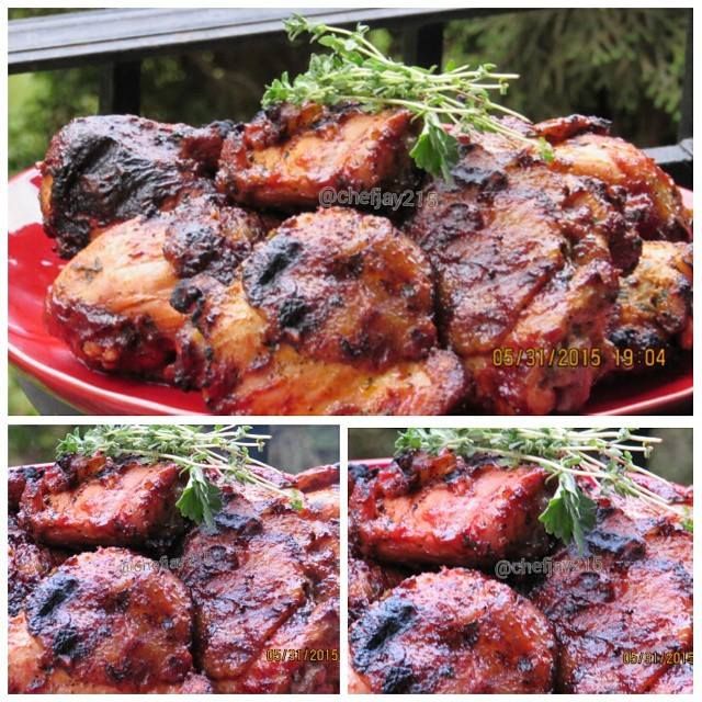 Grilled barbecue chicken