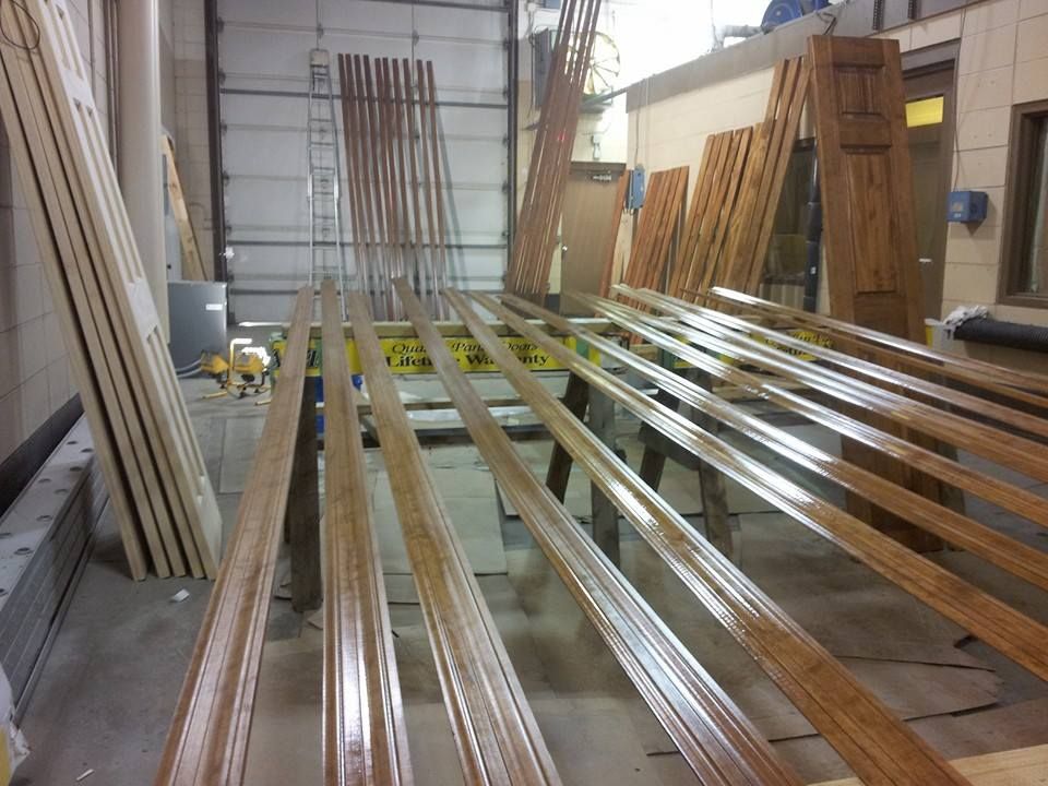 Staining and Finishing a trim package for a new bu