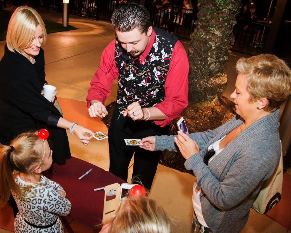 Magic for all ages. Frank performs close-up magic 