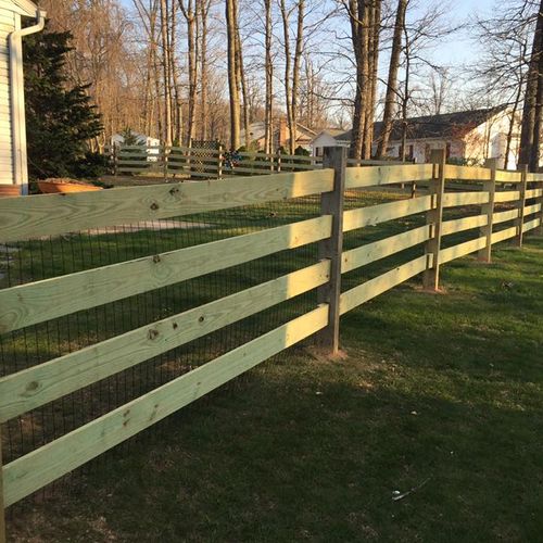 Fence job in Hanover Pa