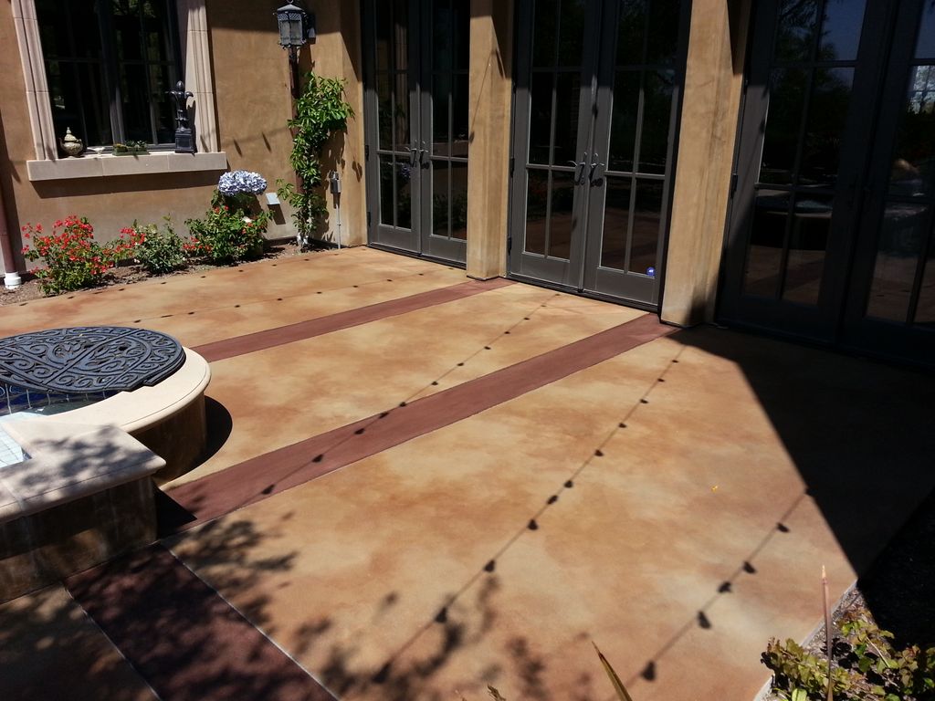 concrete stained and sealed
