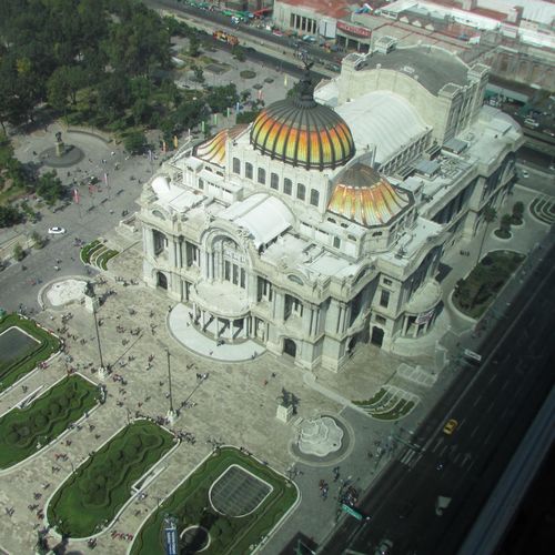 Palacio de Bellas Artes. This shot was taken from 