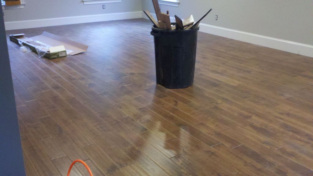 Nail down application, solid wood.