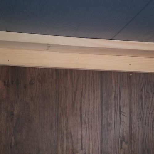 hardwood floor install and baseboards 
