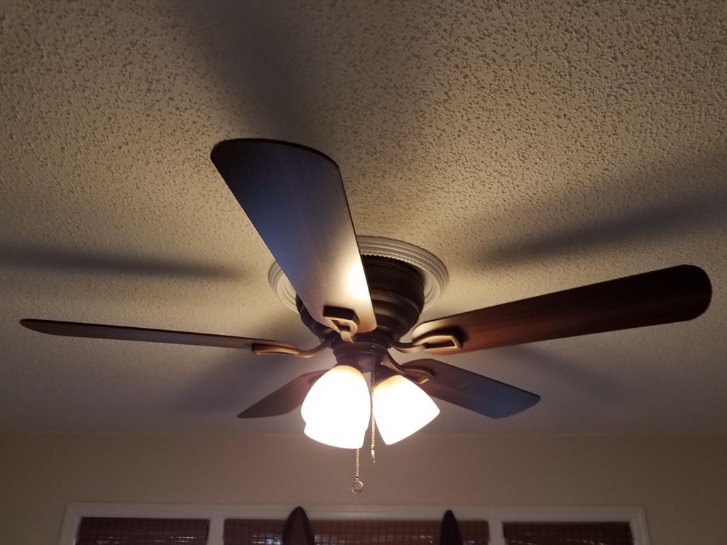 Ceiling fan installation (AFTER)