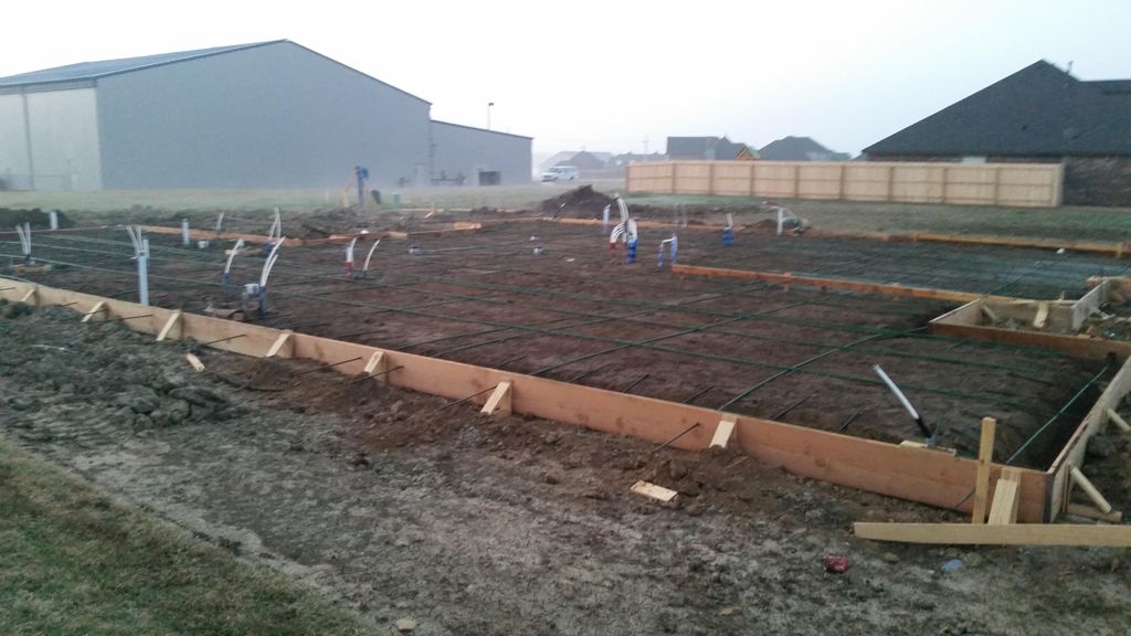 Footing two wet to pour concrete