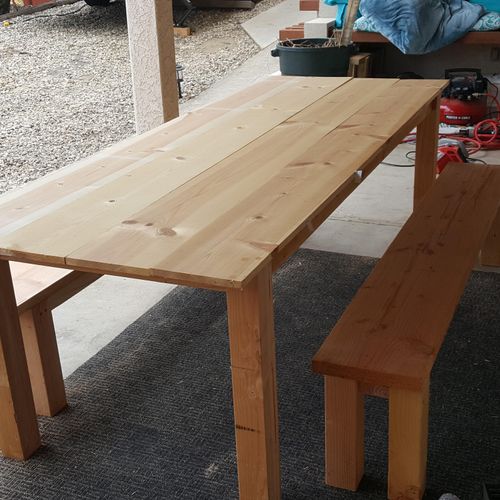 I also build custom finished or unfinished tables,