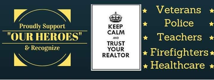 Ask us about the OUR HEROES home buying program & 