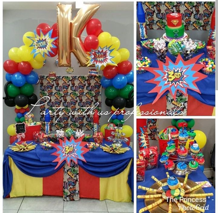 Superhero decorations!