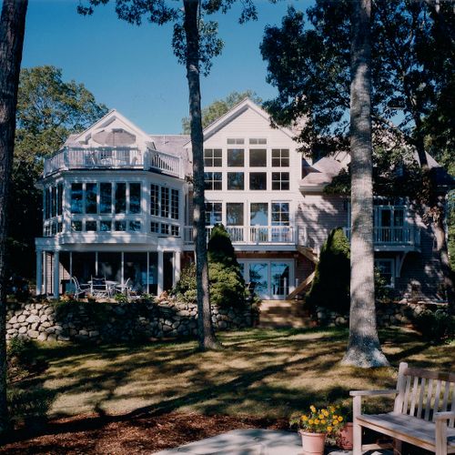 Cape Cod Traditional Waterfront Home. Photo by Hut