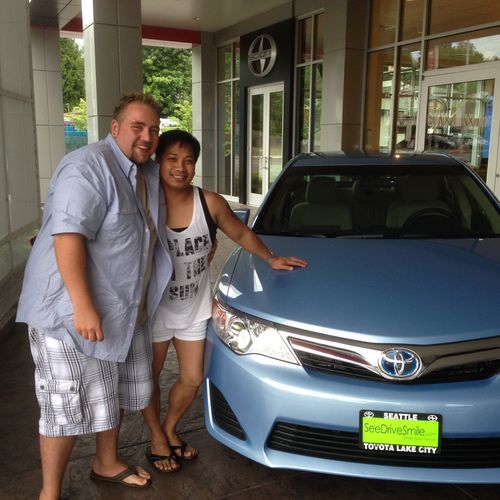 Ryan & Randy, happy customers with their Camry