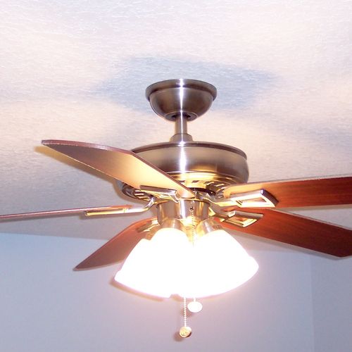 Ceiling fan I installed in my son's room.  Then wi