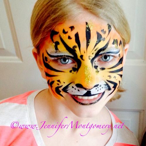 Tiger Face Painting Philadelphia PA Birthday Party