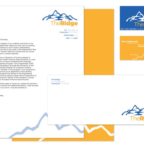 Concept identity design for TheRidge ski resort