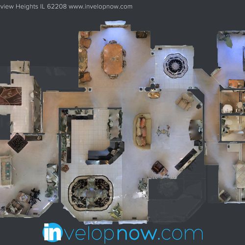 3D Floor Plan sample view of main level interior s