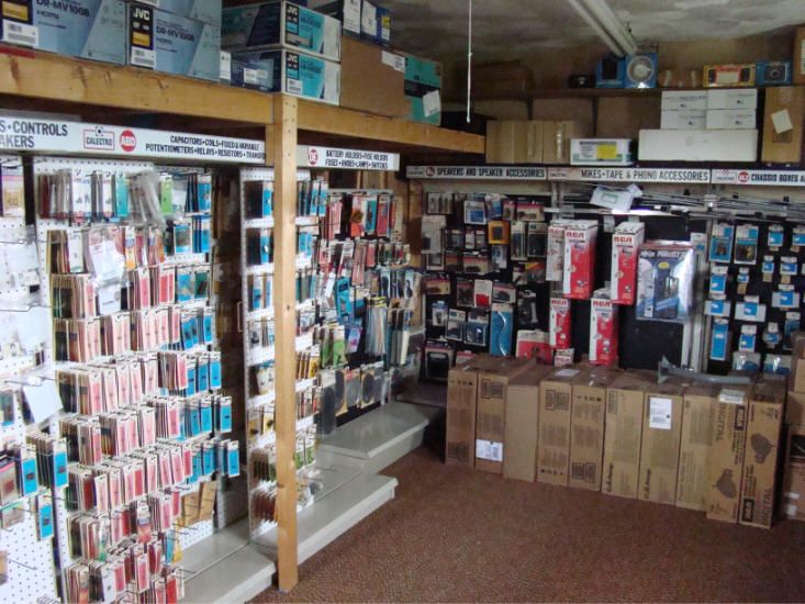 Parts area in warehouse