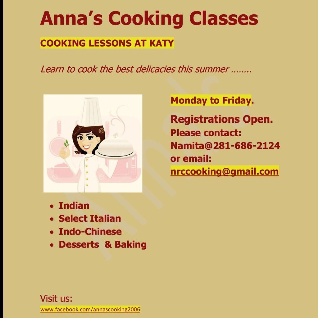 Anna's Cooking Classes