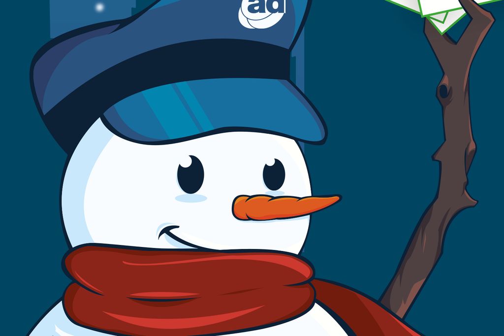 Illustration for corporate holiday card