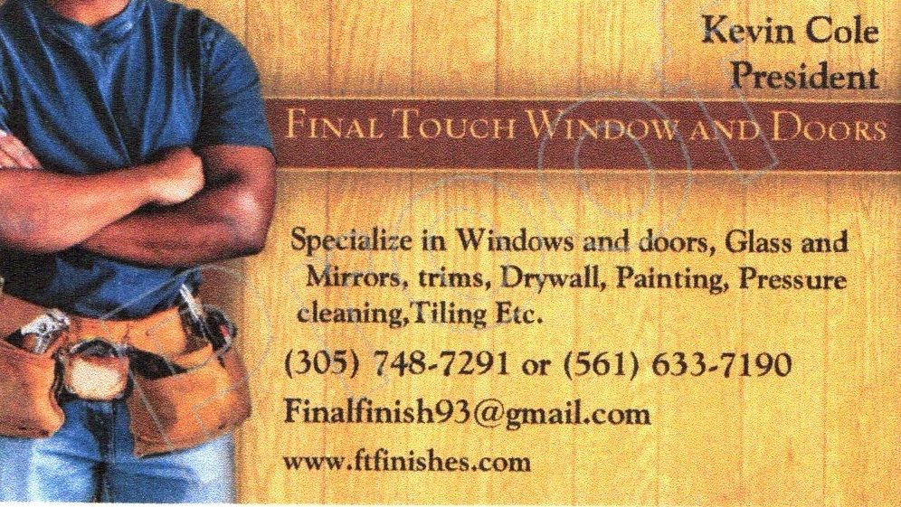 Final Touch Windows and Doors, LLC