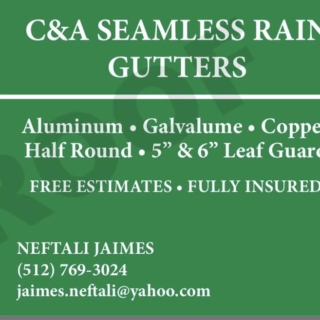 C&A seamless rain gutters