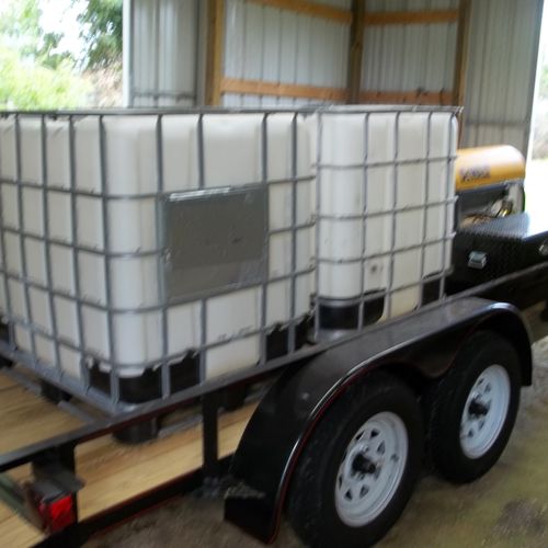 we have carrying capacity of 550 gallons of water,