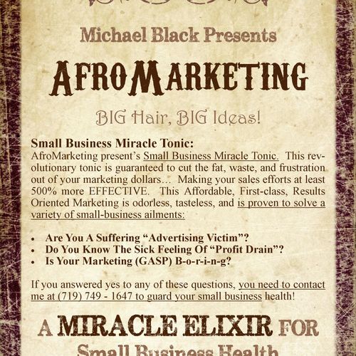 AfroMarketing Small Business Miracle Tonic