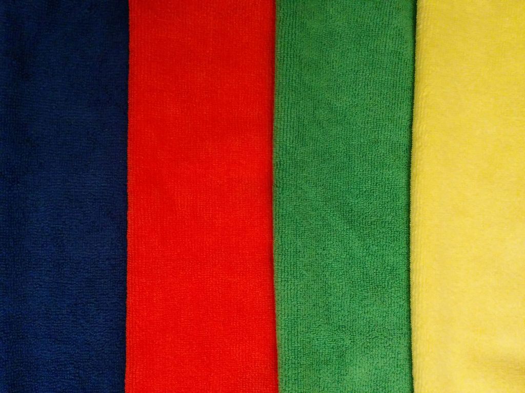 Maid Right rags are color coded and designate spec