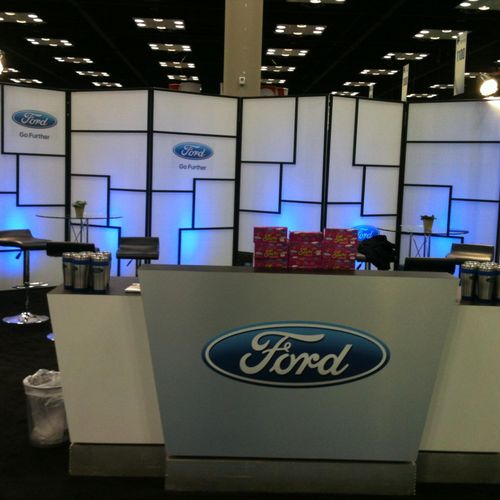 Up Lights for Ford Expo event, Detroit, MI