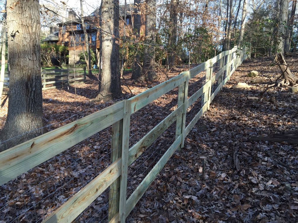 Ranch style fence.