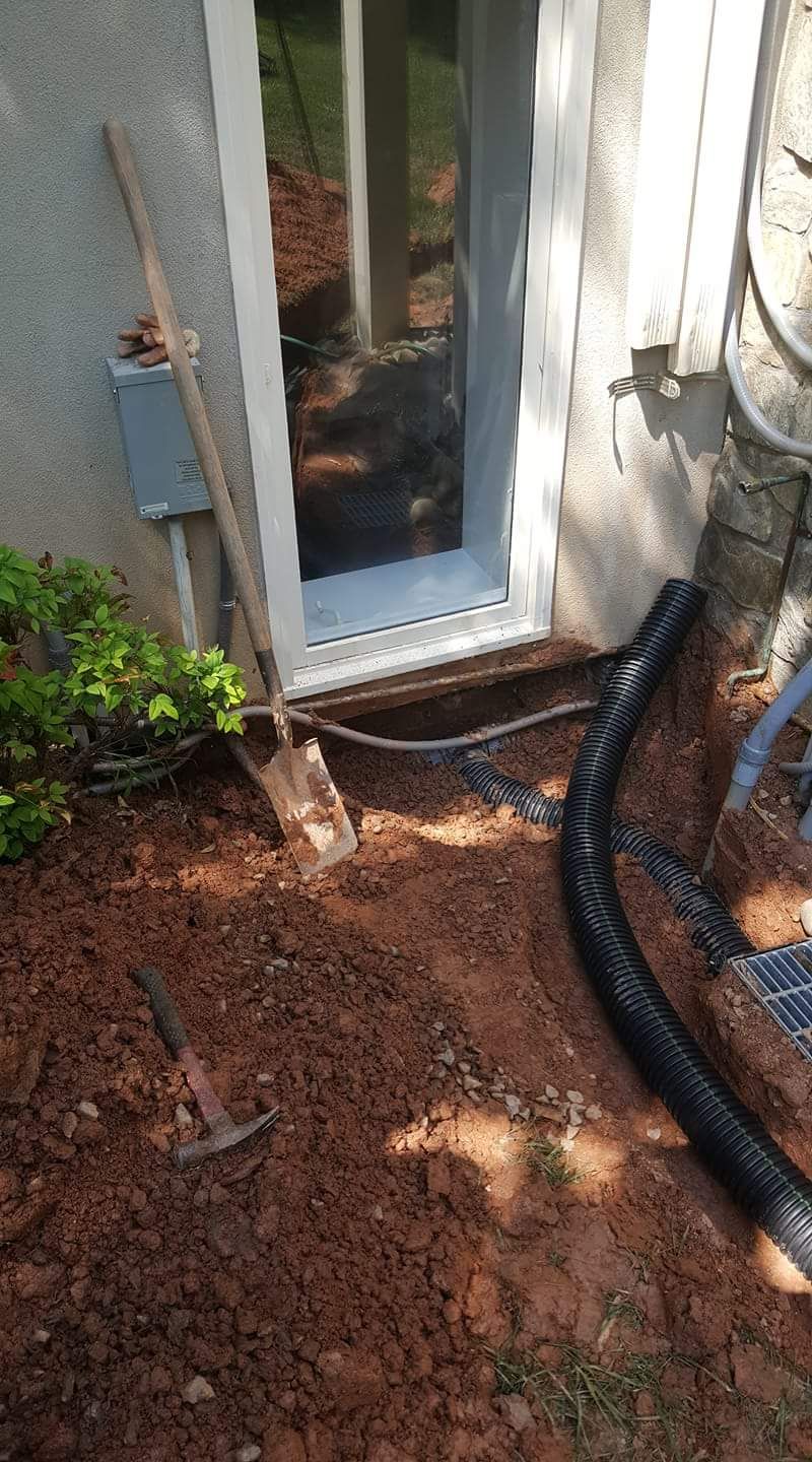 Connecting foundation perforated pipe to solve fur