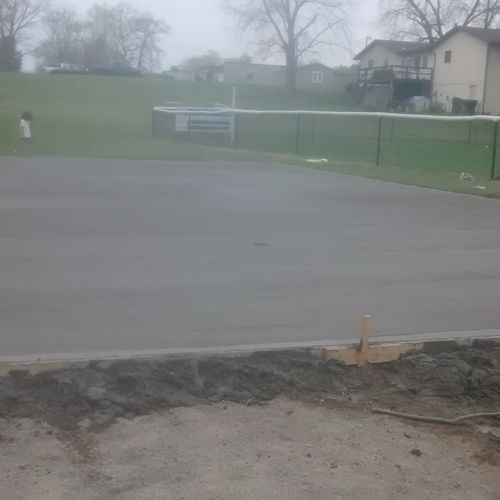 slab for licking valley little league batting cage