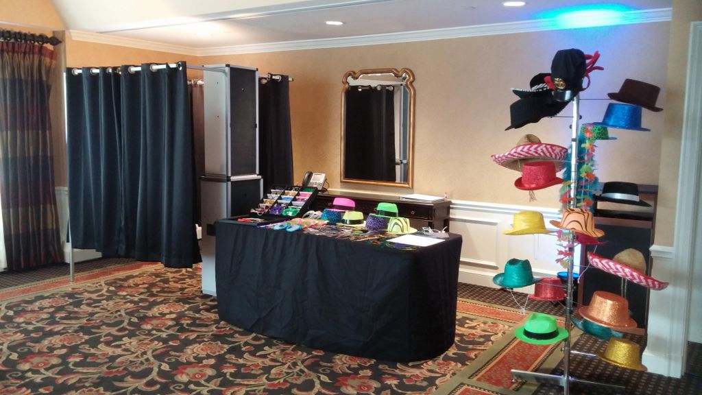 Our Curtain Booth allows for a completely differen