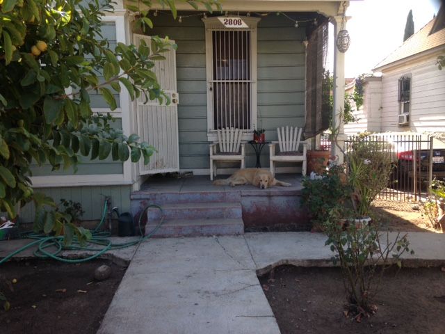 The front porch is another favorite spot for the p