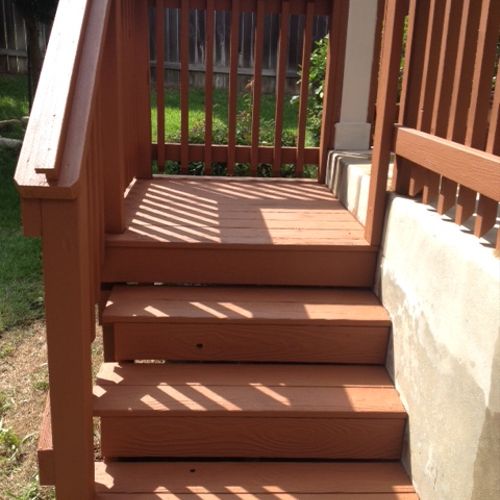 After deck coating was applied. What a difference!