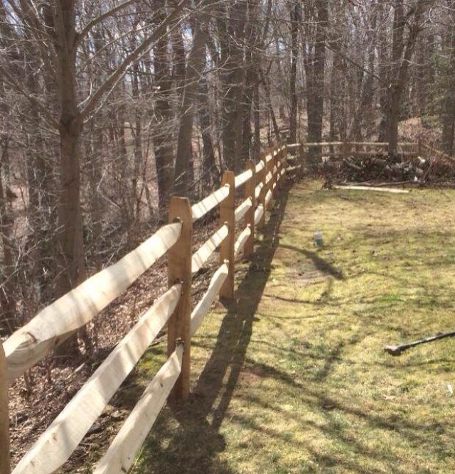 3- rail split rail job completed in Shelton 