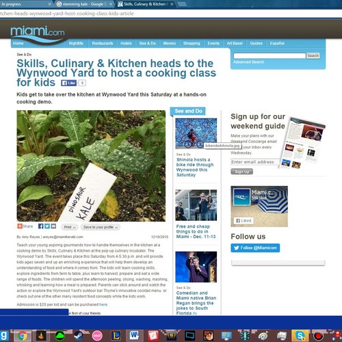 Skills, Culinary & Kitchen in Miami.com 12/2015