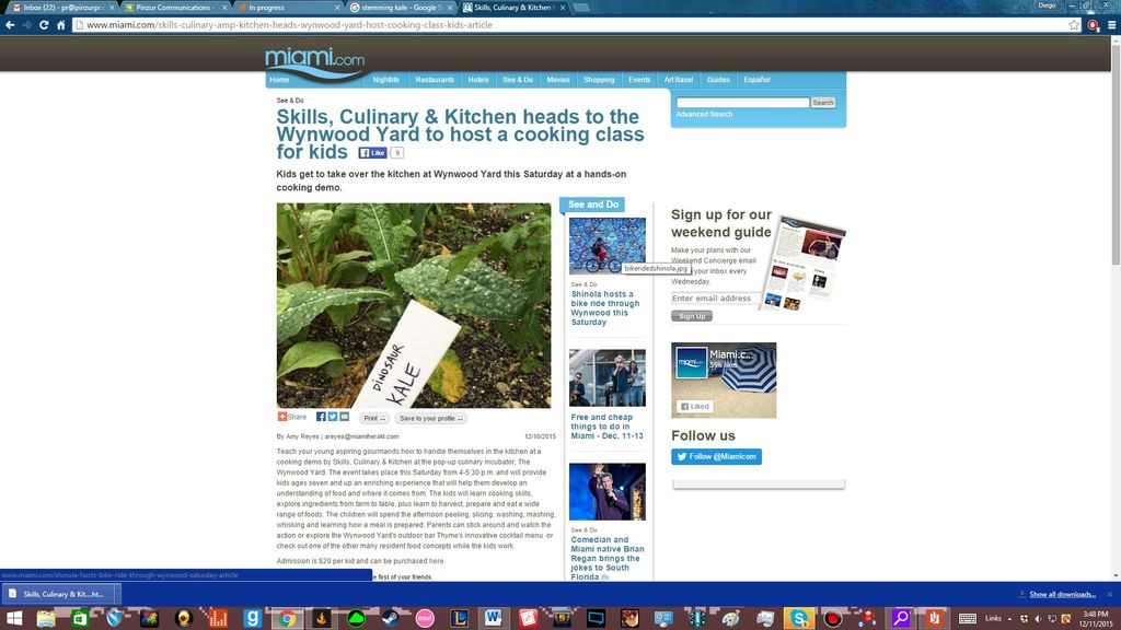 Skills, Culinary & Kitchen in Miami.com 12/2015