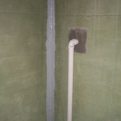 Interior Drain Tile Sump Pump System discharge and