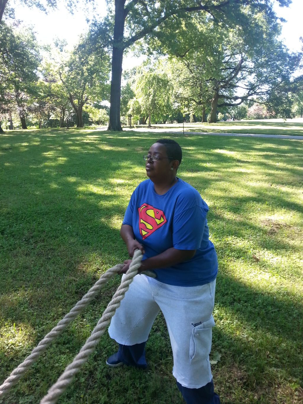 Jay Loves Rope day in  Tower Grove Park
