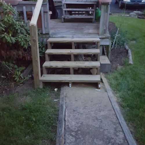 stairs/railing (almost complete)