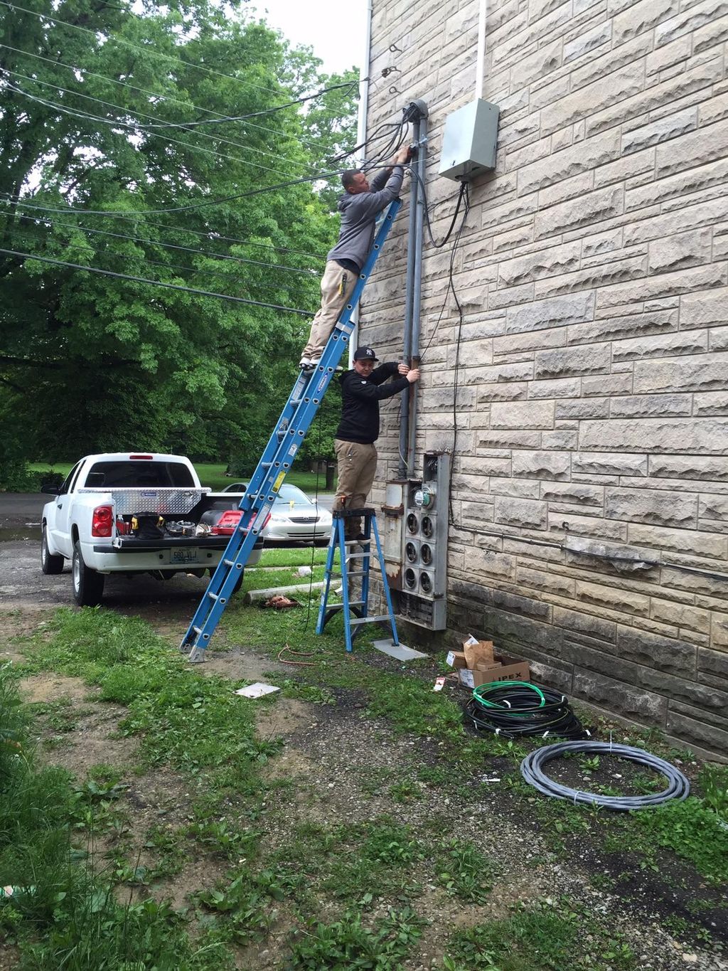 Demo service burn out Shanks Ln