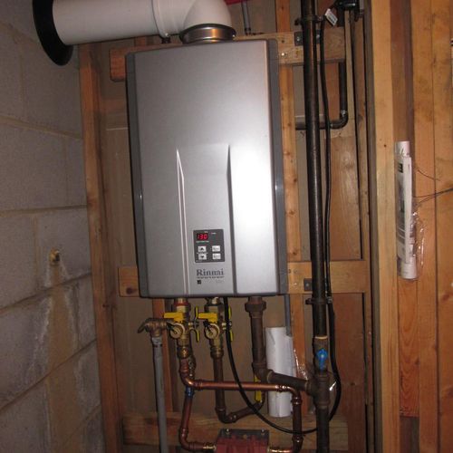 Tankless water heater install w/ whole house filte