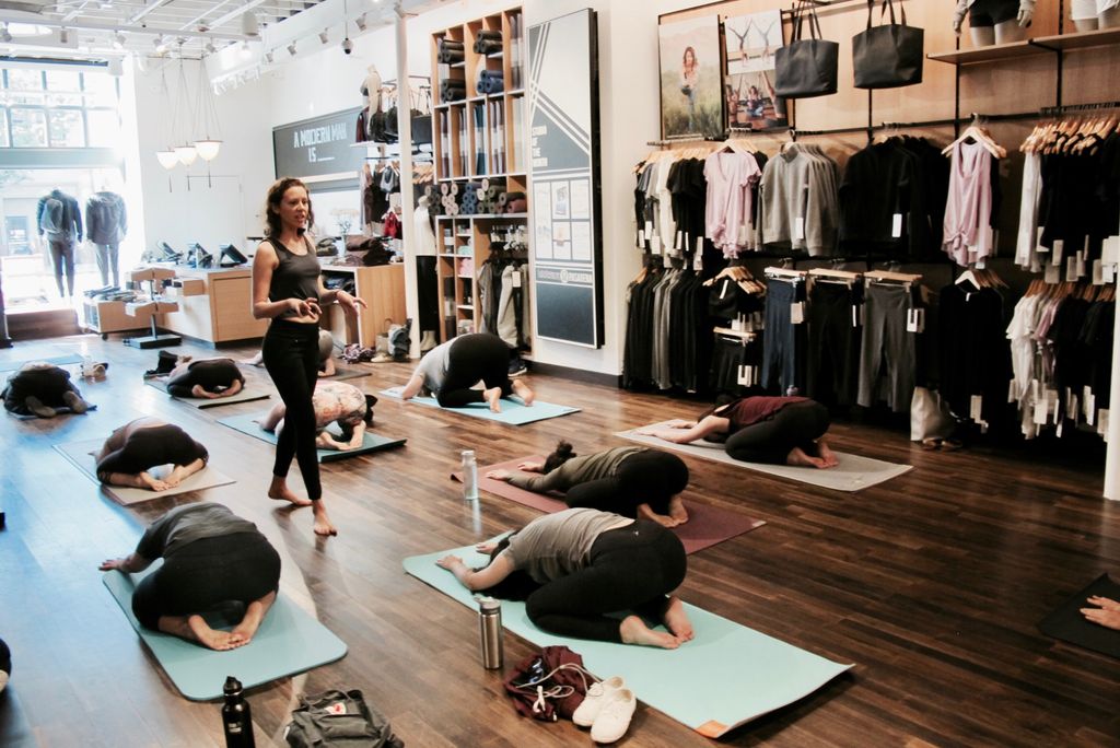 Teaching at Lululemons Public Class